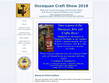 Tablet Screenshot of occoquancraftshow.com